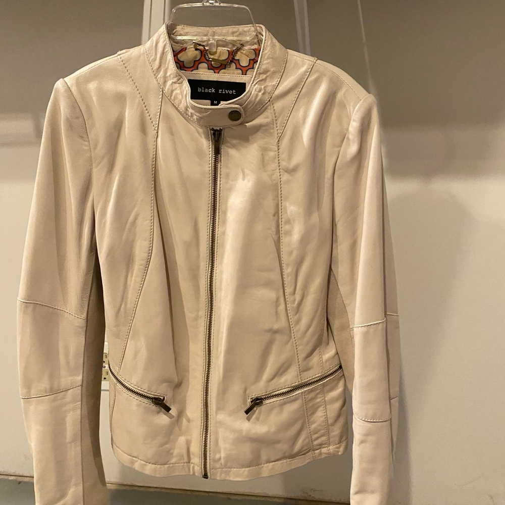 Wilsons Leather Women's Cream Jacket